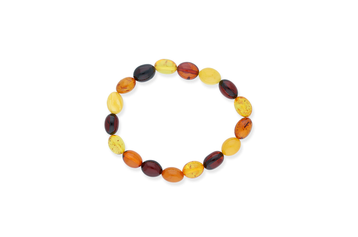 Bernstein Armband • Erdtöne