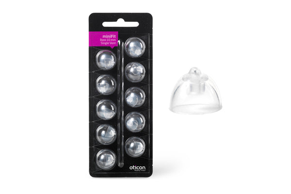 Oticon Bass Dome Einzelvent MiniFit Schirmchen - 10 mm