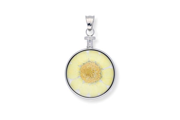 Blumenkind Anhänger mit echter Chrysanthemen-Blüte BL01MSSGE