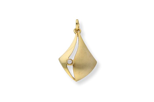 Anhänger 333 Gelbgold mit Zirkonia