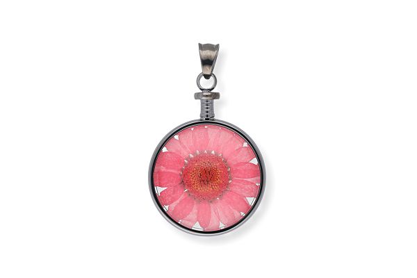 Blumenkind Anhänger mit echter Chrysanthemen-Blüte BL01MGRRE