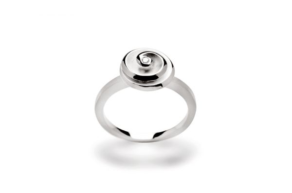 Bastian Ring 925 Silber mit 0,015 ct Diamant