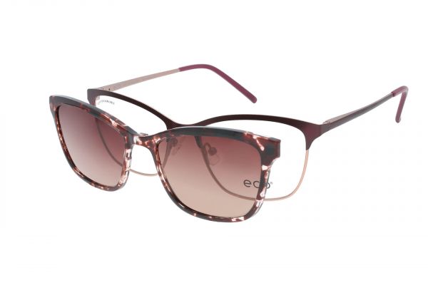 ECO Brille Lila MBCP mit Magnet-Sonnenclip