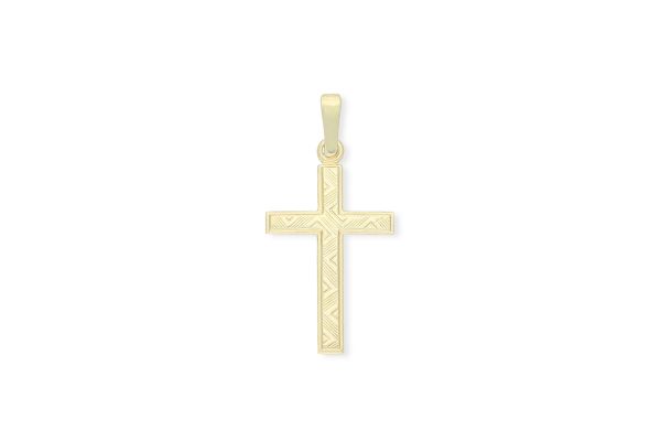 Kreuz Anhänger • 585er Gold