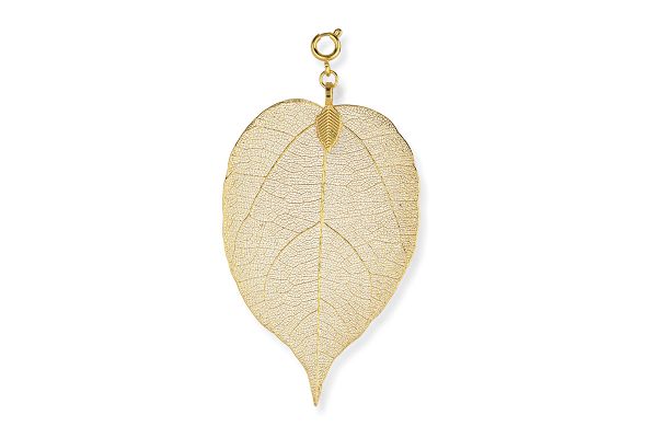 Blumenkind Anhänger L aus echtem Blatt BL03LGO