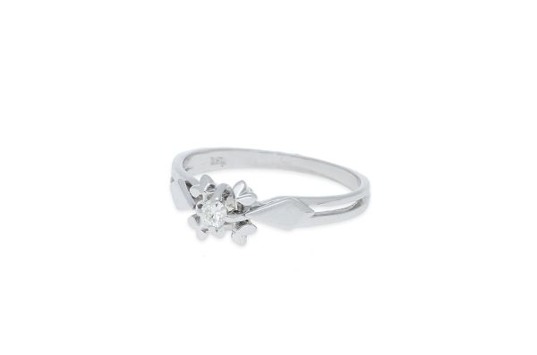 Ring • 750 Weißgold • Brillant