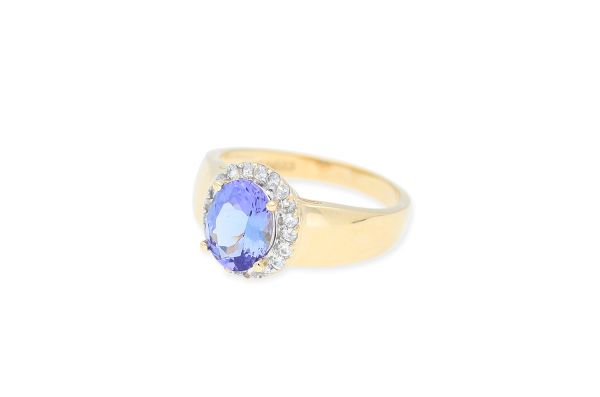 Ring • 585 Gold • Tansanit • Zirkonia