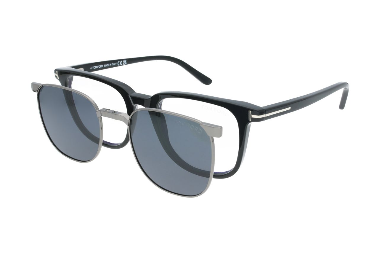 Tom Ford Brille TF5916-B ECO 001 mit Magnet Sonnenclip Tom Ford Brille TF5916-B ECO 001 mit Magnet Sonnenclip