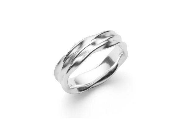 Bastian inverun Ring Infinite Twist • Silber 925 rhodiniert • 38781-54