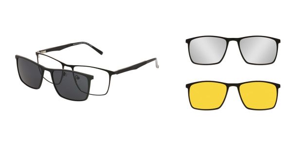 Spar-Set: Solano Brille CL10278 mit DREI polarisierten Magnet Sonnenclips