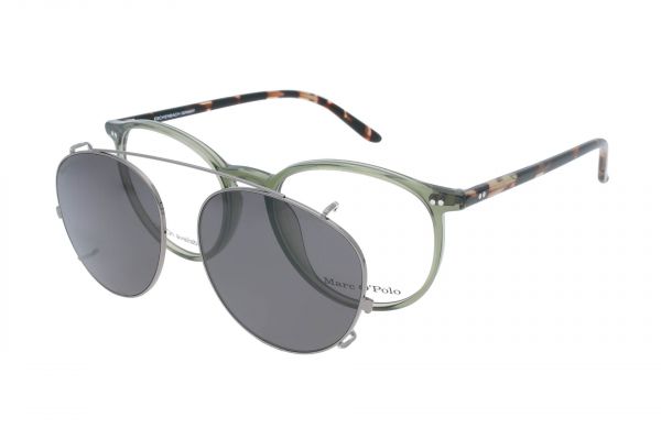 Marc O Polo Brille mit Aufsteck-Sonnenclip 503084 46