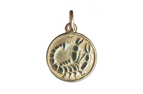 Sternzeichen Skorpion - Anhänger 333 Gold