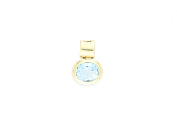 Anhänger • 585 Gold • Aquamarin