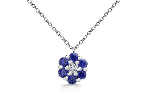 Collier Blume • 925er Silber • Zirkonia