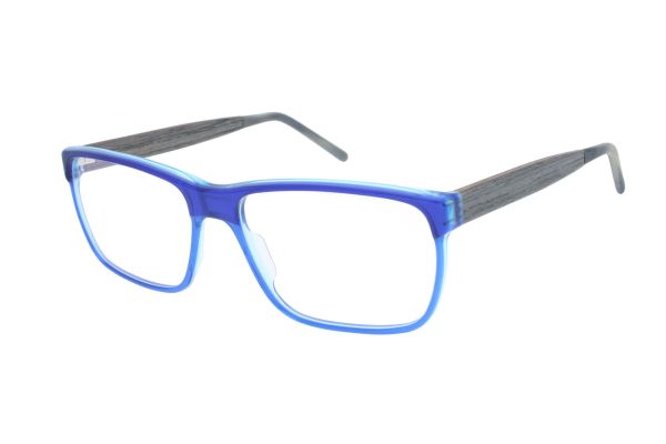 Edelweyes Brille HOCHSCHWAB • Acetat • Blau • Eiche