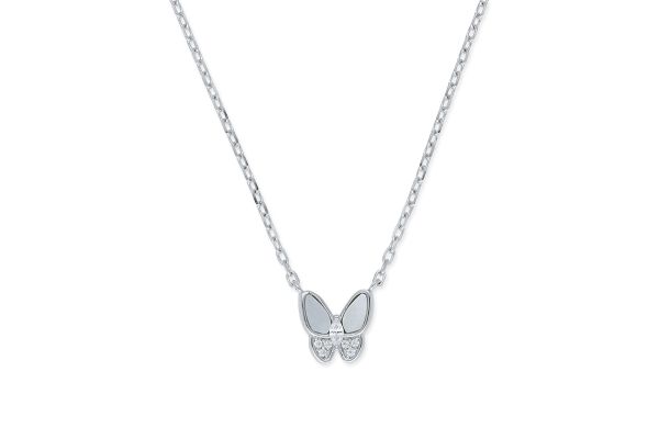 Kinder Halskette Schmetterling • 925 Silber