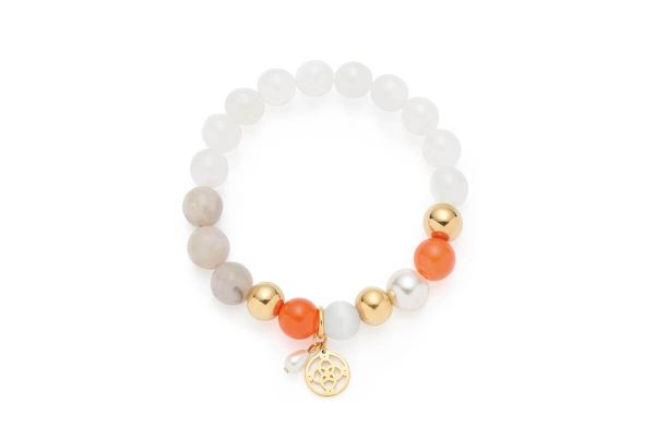 Leonardo Armband gold weiß Solera • 026887