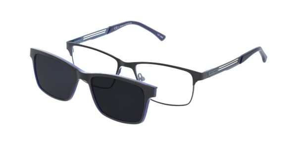 Solano Brille CL50029 B mit polarisiertem Magnet Sonnenclip