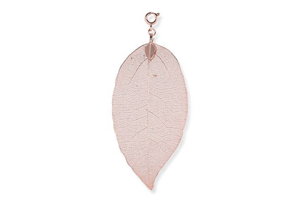 Blumenkind Anhänger L aus echtem Blatt BL03LRO