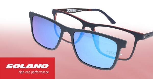 Wunsch Solano Brille mit polarisiertem Magnet Sonnenclip