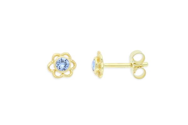 Palido Ohrstecker • 333 Gold • Glasstein