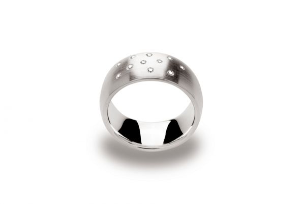 Bastian Ring 925 Silber mit 0,08 ct Diamanten
