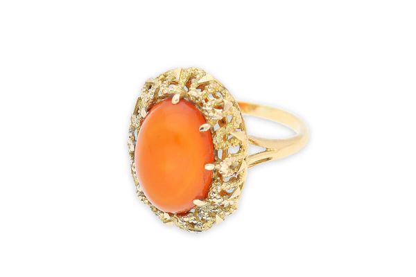 Ring • 585 Gold • Karneol