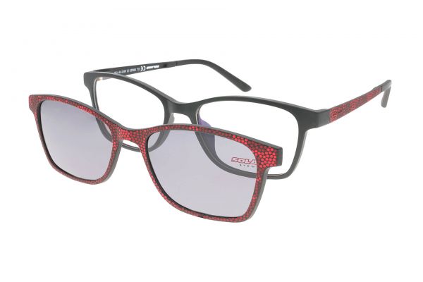 Solano Brille CL50023 D mit polarisiertem Magnet Sonnenclip