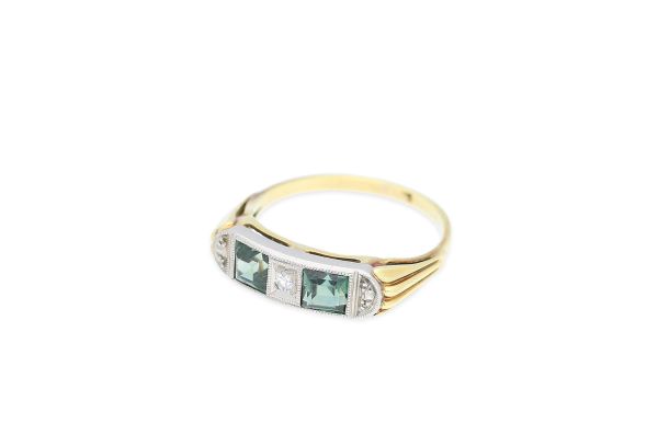 Ring • 585 Gold • Turmalin • Zirkonia