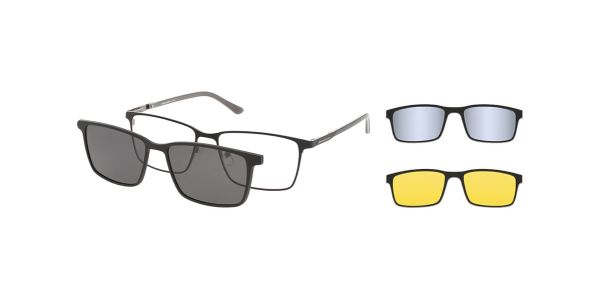 Spar-Set: Solano Brille CL10161 mit DREI polarisierten Magnet Sonnenclips