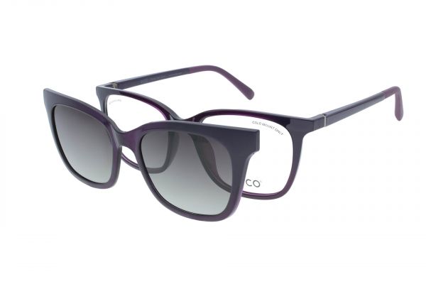 ECO Brille Willow DPUR mit Magnet-Sonnenclip