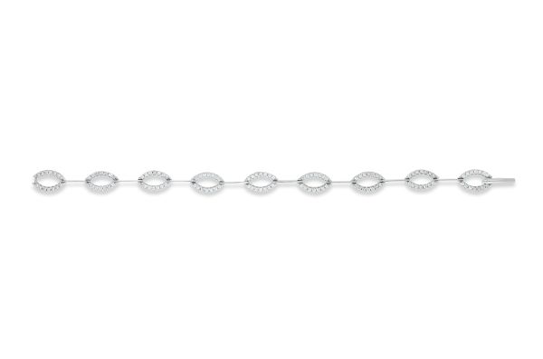 Armband • 750 Weißgold • Zirkonia