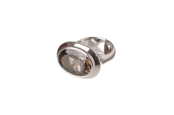 Bastian Ring 925 Silber mit Rauchquarz