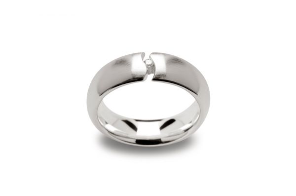 Bastian Ring 925 Silber mit 0,03 ct Diamanten