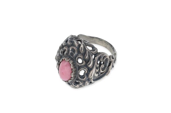 Trachten Ring • 835 Silber • Rhodochrosit