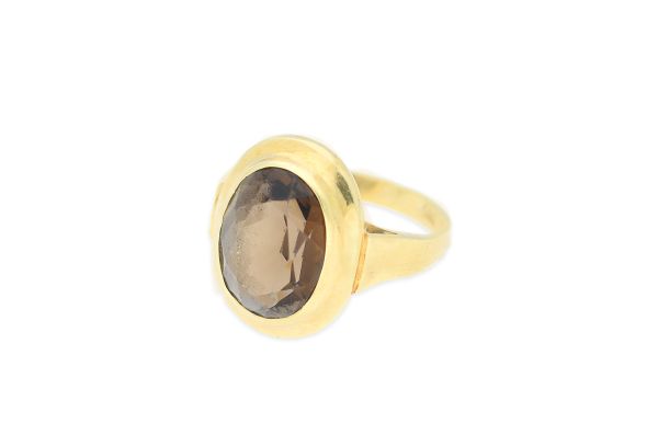 Ring • 585 Gold • Rauchtopas