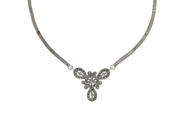 Antikes Collier • 925 Silber • Markasit