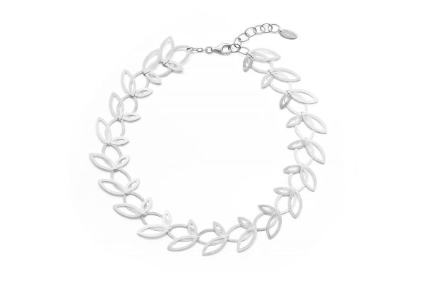 Bastian inverun Florales Collier Silber 925 - 23860