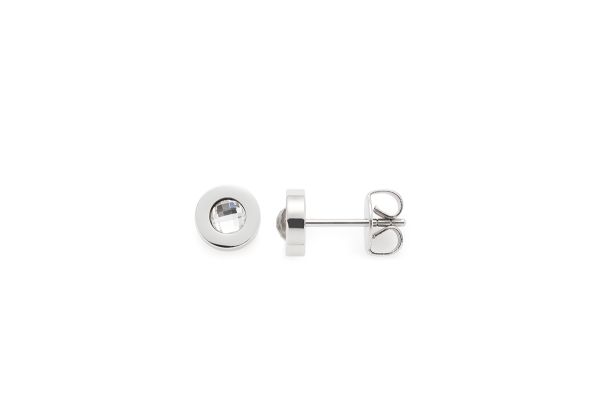 Leonardo Ohrstecker stahl/klar Isa • 022873