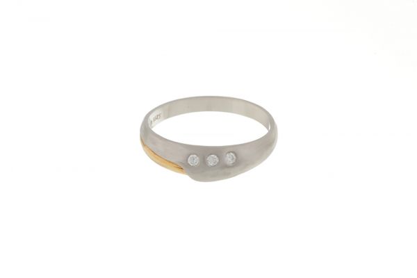 Ring 950 Platin • 750 Gold • Brillanten