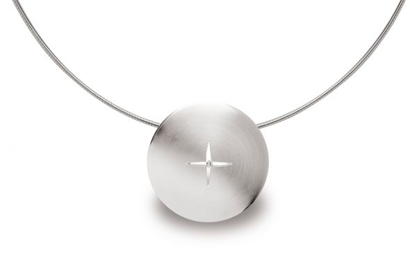 Bastian Anhänger 925 Silber mit 0,04 ct Diamant