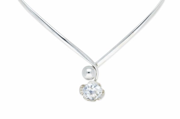 Halsreif • 835 Silber • Bergkristall