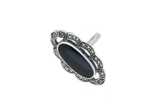 Ring • 925 Silber • Onyx