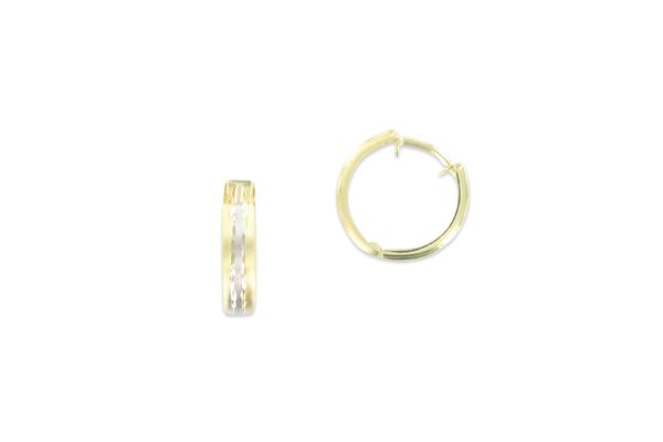 Palido Creolen • 333 Weiß- und Gelbgold