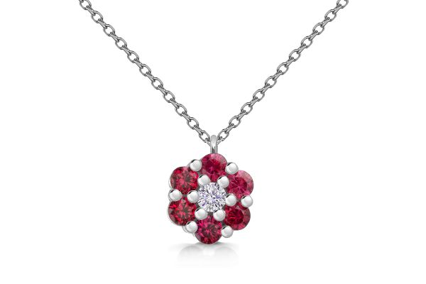 Collier Blume • 925er Silber • Zirkonia