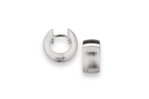 Bastian Creole Ohrringe Silber 925 Rhodiniert - 26611