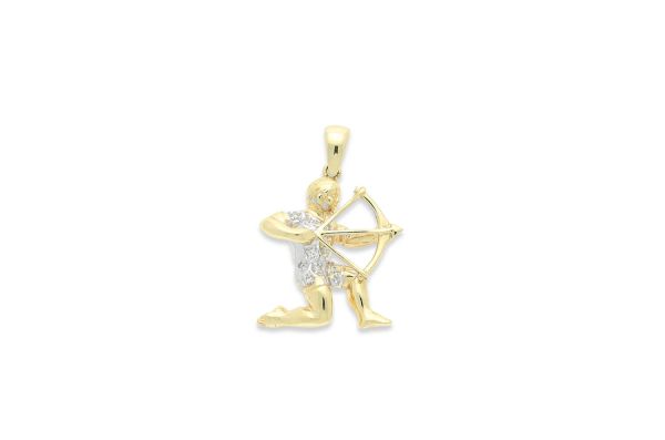 Sternzeichen Schütze ♐ Anhänger • 585 Gold • Diamanten
