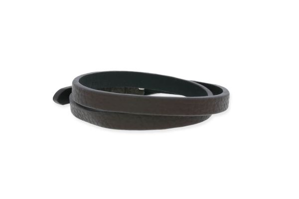 Blumenkind Armband braun • Leder