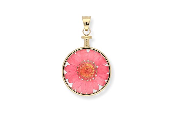 Blumenkind Anhänger mit echter Chrysanthemen-Blüte BL01MGORE