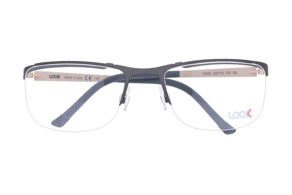 Sportlich gebogene LOOK Brille 10442 M3 
